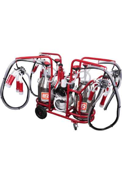 Dörtlü Sağım Çift Güğüm İnek Sağım Makinesi (Ahtapot Model)